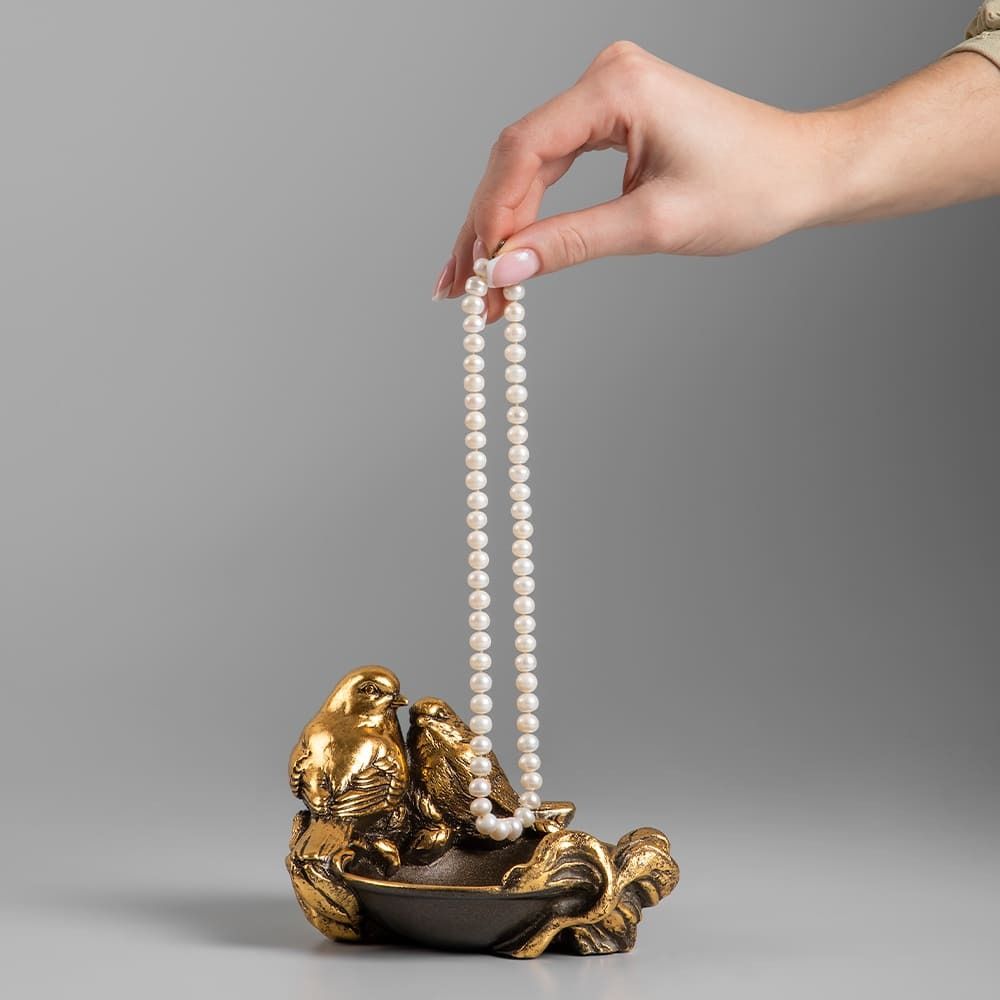 Подставка для украшений Птички Бронза