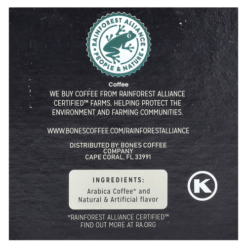 Bones Coffee Company, Green Unicorn, кофейные чашки, фруктовые хлопья, 12 чашек по 10 г (0,35 унции)