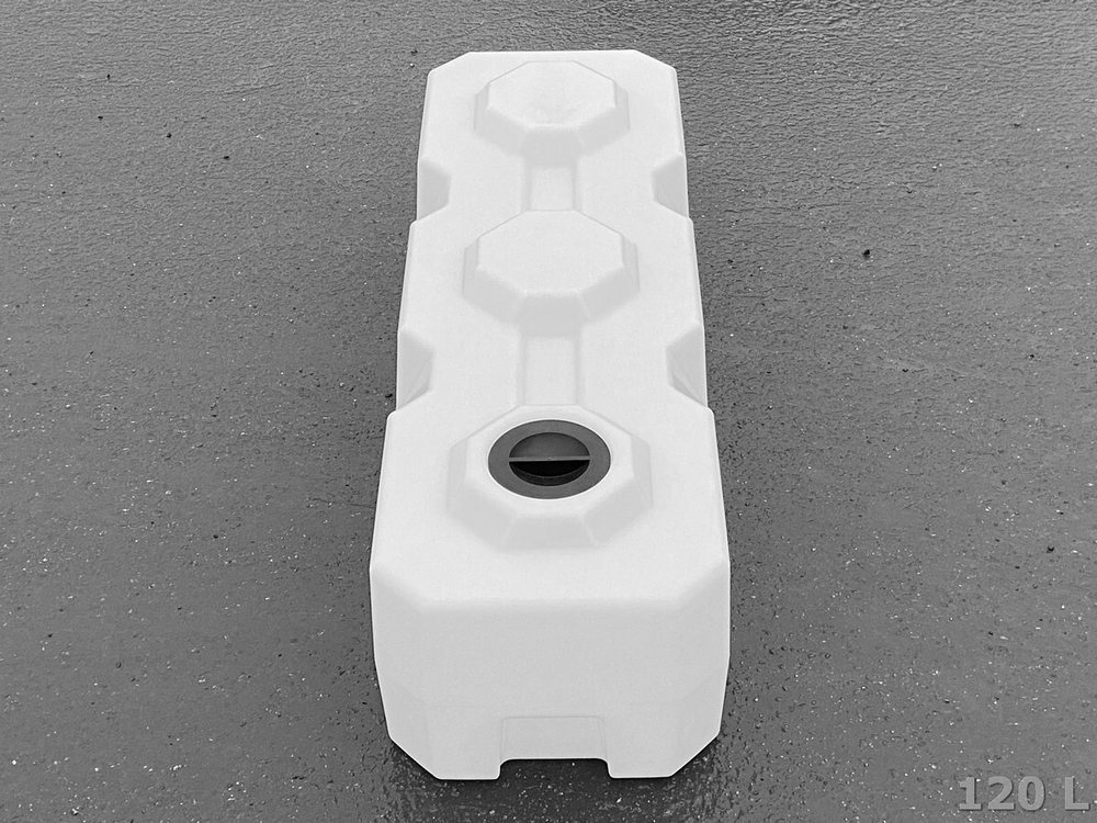 Ёмкость пластиковая пищевая Полимер-Групп T 120 л. прямоугольные (1195x395x337см;7,2кг;белый) - арт.559032