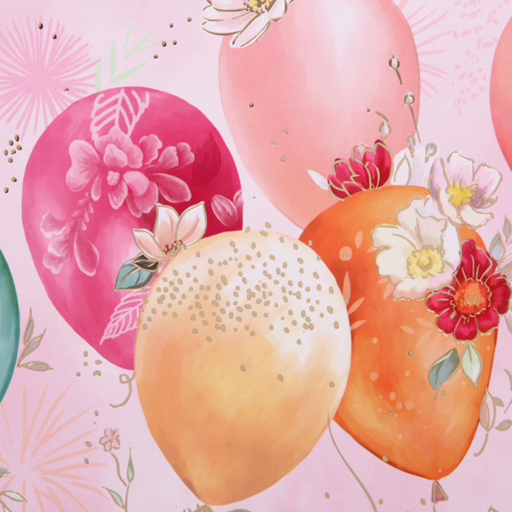 Пакет подарочный «Воздушные шарики» 31*42*12 см, микс