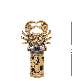 AM-3579 Наперсток-карандаш «Знак зодиака-Рак» (латунь)