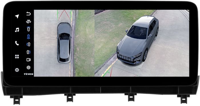 Магнитола для Lexus RX300, RX350, RX450h AL20 2019-2022 (штатная КЗВ) - Teyes LUX ONE 360 2K QLED 12.3" монитор на Android 10, Быстрая, CarPlay, 4G SIM-слот, 4 камеры в комплекте