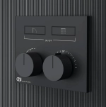 Термостат Gessi HI-FI, до 2-х функций одновременно, встраиваемый, цвет Black Metal Brushed PVD