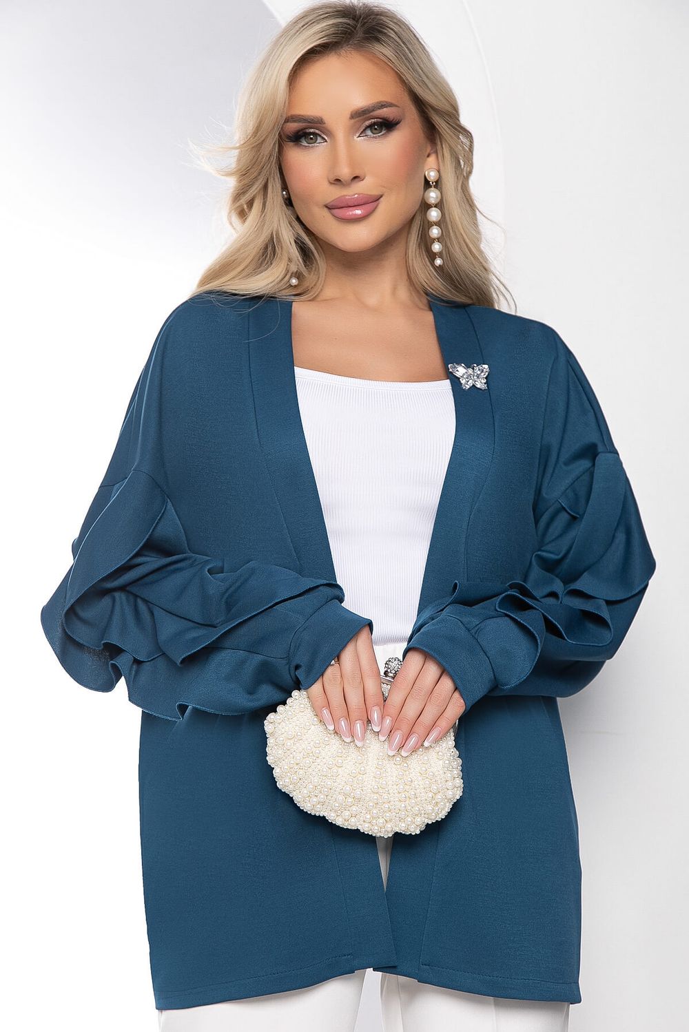 Жакет "Баттерфляй" (морская волна) Б8441 LT Collection