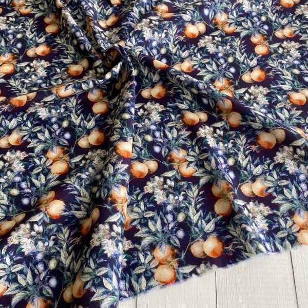 НОЧНОЙ МАНДАРИН, отрез 50 см 100% хлопок Handmade Fabrics 5