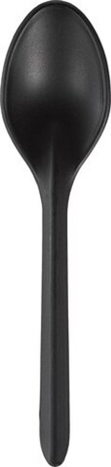 Одноразовая ложка 125 мм чайная, черная (50/1000 шт)