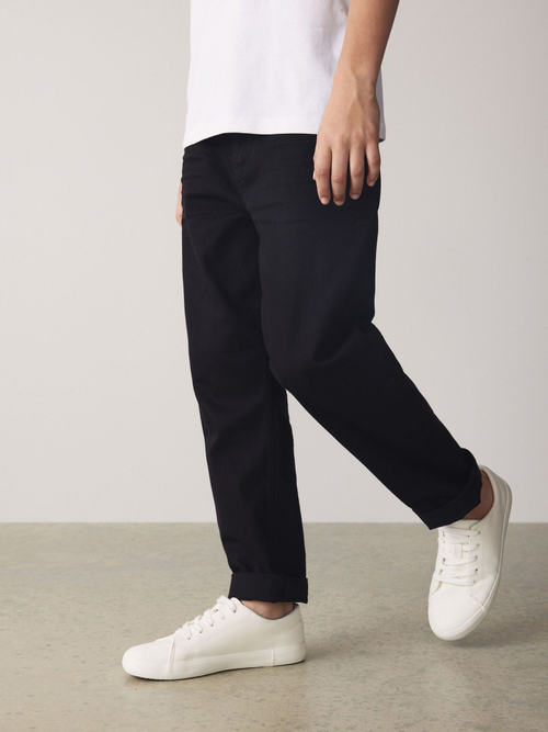 Джинсы стрейч для мальчика Next U73-218, Черный