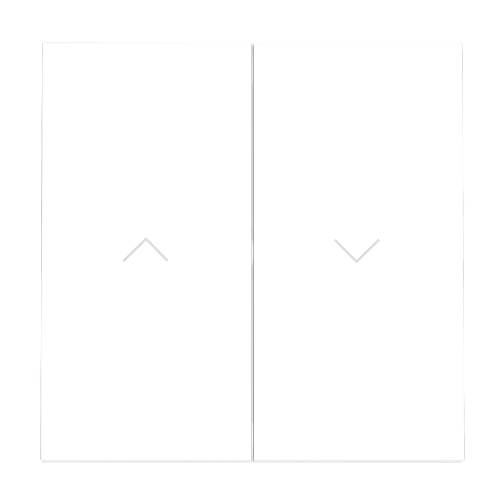 Клавиши для выключателя жалюзи, S70 (белый матовый)