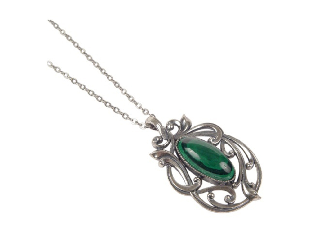 "Монферран" подвеска в серебряном покрытии из коллекции "Архитектура" от Jenavi  с замком карабин