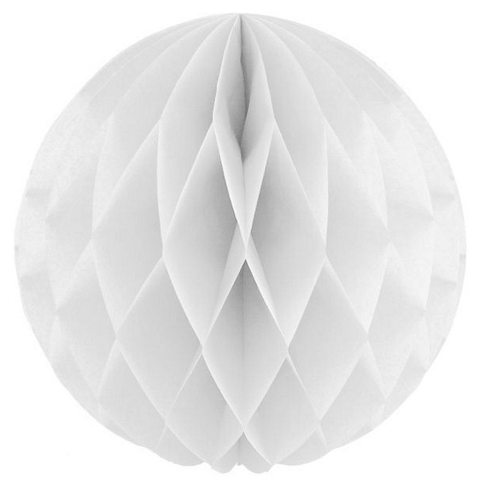 Бумажный шар-соты Белый 30 см #714018