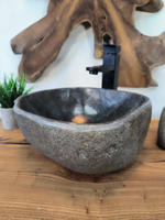 Раковина из речного камня RS-65778 36х33х15 из натурального камня
