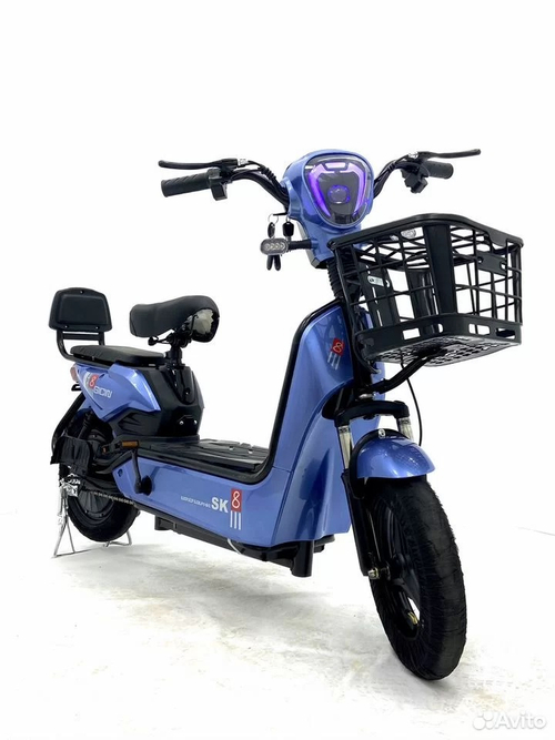 Электровелосипед SK8 синий