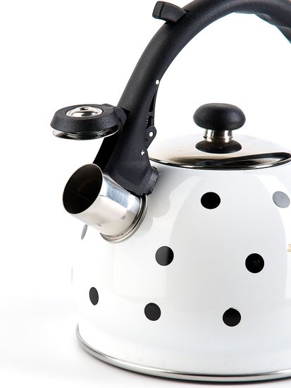 Чайник 2 л. из нержавеющей стали со свистком Kamille KM-1070 и нейлоновой ручкой