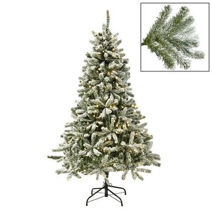 Ель/Ёлка 300LED LIT FRENCH FLOCK PINE Goodwill Зеленый