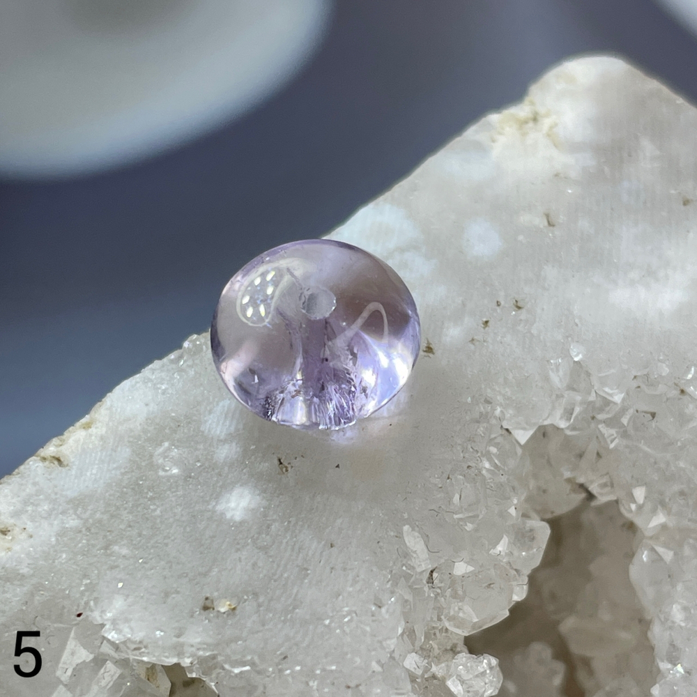 59429 Аметист Бусина шайба 6*10мм-30