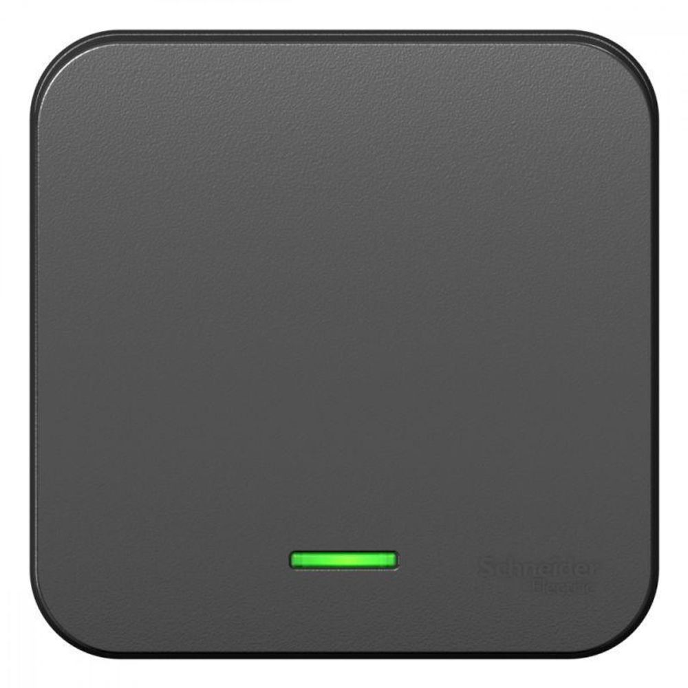 Выключатель 1-кл. ОП Blanca 10А IP20 (сх. 1) 250В с подсветкой антрацит SE BLNVA101106 Выключатель 1-кл. ОП Blanca 10А IP20 (сх. 1) 250В с подсветкой антрацит SE BLNVA101106