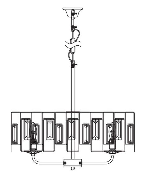 Подвесная люстра Rivoli Waltraud 1028-206 Б0052465