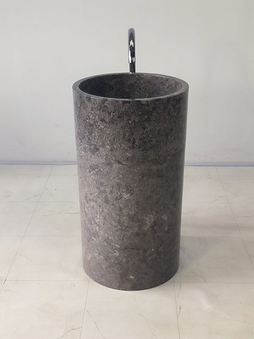 Раковина напольная из мрамора Silinder Full MN-6400 50*50*90