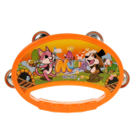 Бубен 16см, оранжевый, пакет 887E