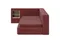Диван-кровать Cube c нишей M (бордовый FiberGuardе)