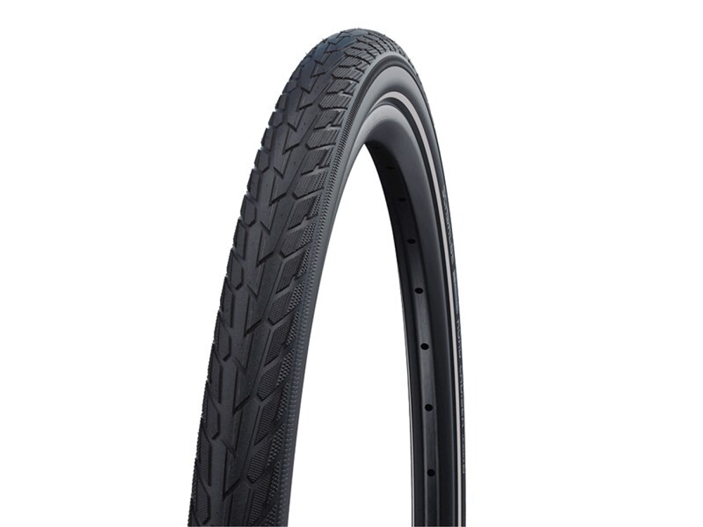 Покрышка. 27.5x1.65 650x42B 05-11101304 ROAD CRUISER K-Guard, TwinSkin 44-584 B/B+RT HS484 GREEN 50EPI (светоотр полоса) черная SCHWALBE