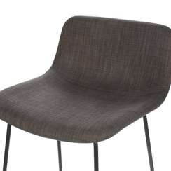 Барный стул Neo Soft 77 см, темно-серый, черные ножки