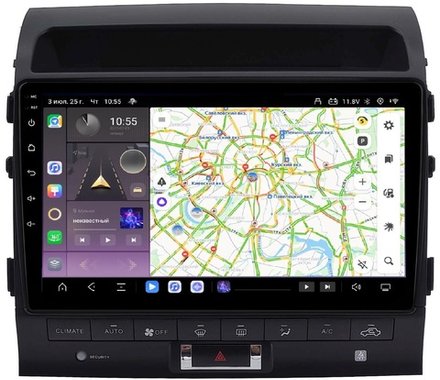 Магнитола для Toyota Land Cruiser 200 2007-2015 (со штатной камерой или 360) - Carmedia SF-1620-4-ABC QLed, Android 13, TS20, CarPlay, SIM-слот