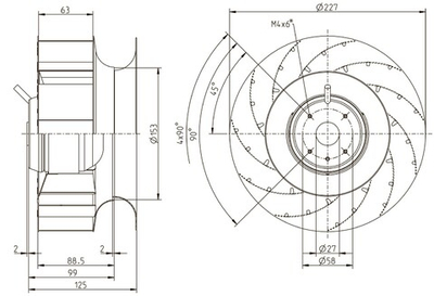Мотор-колесо RH22L-2EP.WC.4R