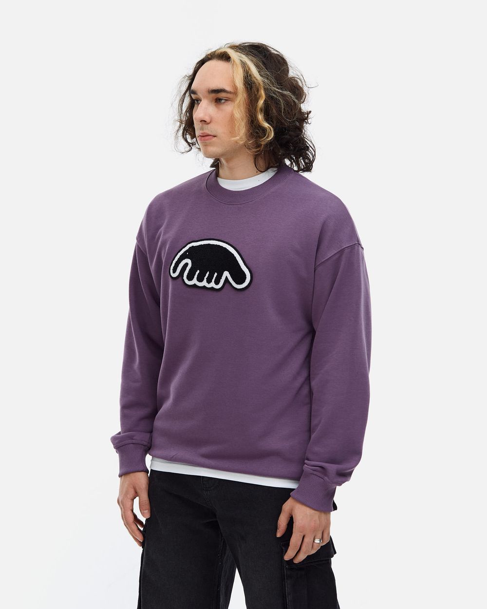 Толстовка Anteater Crewneck BigLogo фиолетовая