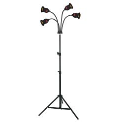 UML-P200 E27x4 BLACK PLANT Светильник напольный для 4-х фитоламп. На штативе. Цоколь E27. Черный. ТМ ФитоЛето