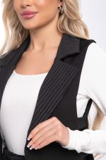 Жилет "Эффектное появление" (блэк/полоска) ХИТ Б8195 LT Collection