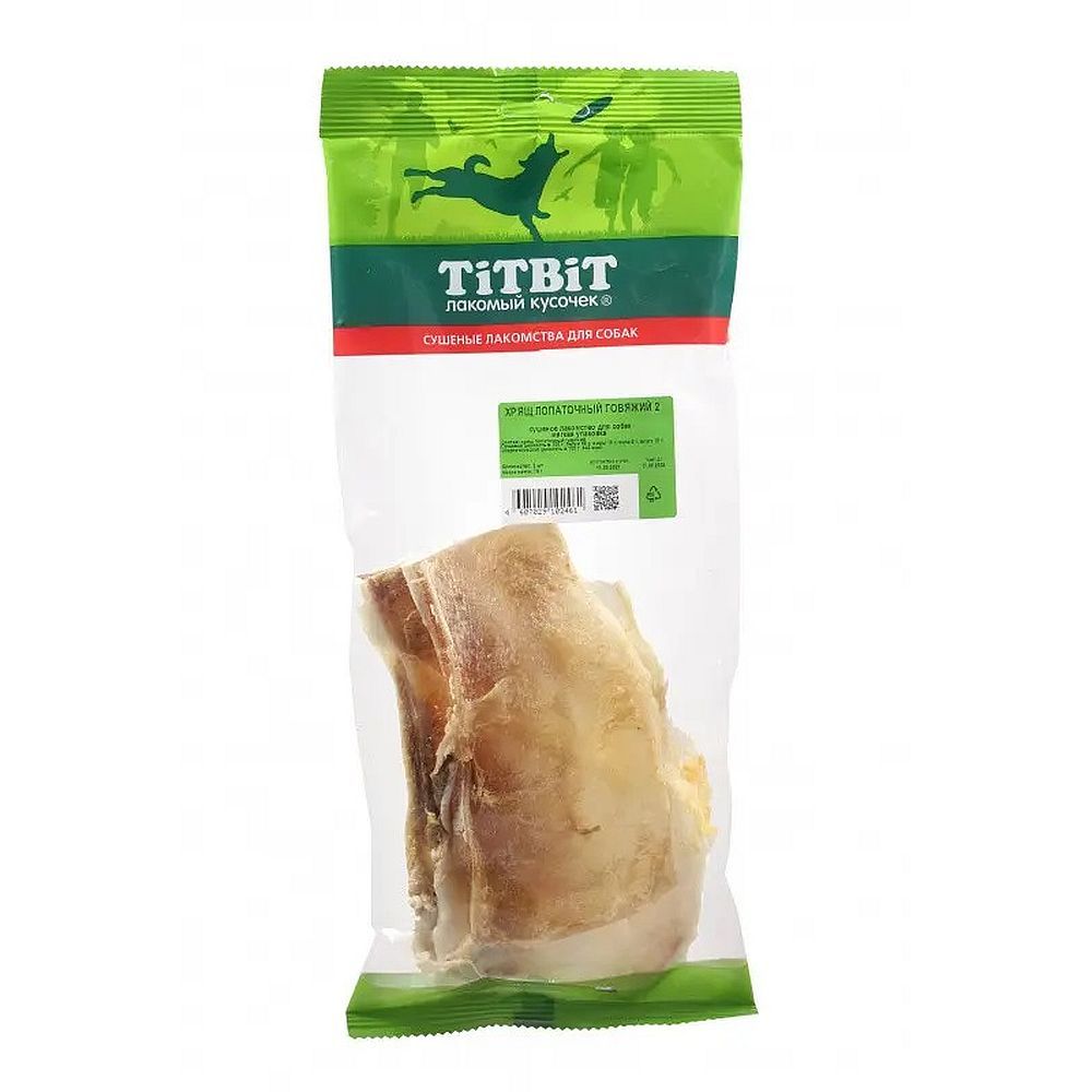 Лакомство для собак TitBit Хрящ лопаточный говяжий №2 - мягкая упаковка Лакомство для собак TitBit Хрящ лопаточный говяжий №2 - мягкая упаковка