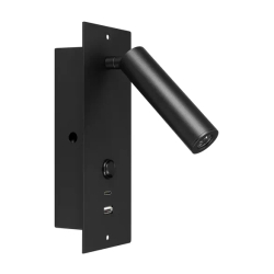 Светильник SP-BED-CHARGE-BUILT-S80x230-3W Warm3000 (BK, 20 deg, 230V, USB-A, USB-C) (Arlight, IP20 Металл, 3 года) 046880