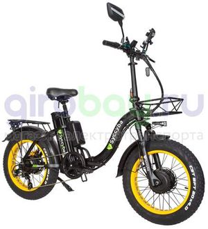 Электровелосипед Syccyba F11 Pro Dual 48V/20Ah (полный привод) - Желтый обод фото №2