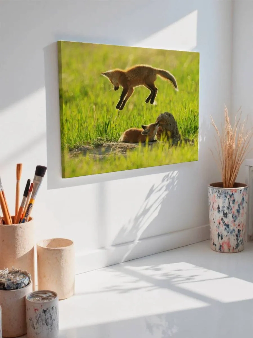 Картина на стену 40 X 50 Лисы