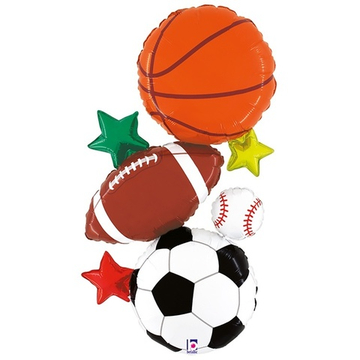 Фигура "Мячи: баскетбол, футбол, регби, гольф"