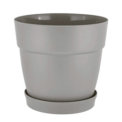 Горшок для цветов InGreen Villa de Fiori с фикс. подд. 26л, D380мм, на колесиках, французский платан