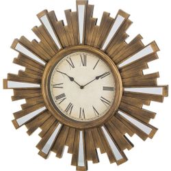 ЧАСЫ НАСТЕННЫЕ КВАРЦЕВЫЕ "SWISS HOME" ЦВЕТ: БРОНЗА 50*50*4 СМ. ДИАМЕТР ЦИФЕРБЛАТА=20 СМ. (КОР=4ШТ.)