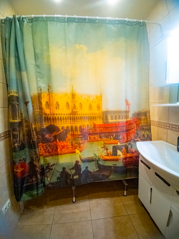 Комплект штор "Роскошная Венеция", по мотивам живописи итальянского художника Каналетто, картина «Возвращение Бучинторо к молу у Дворца дожей», около 1730 г.