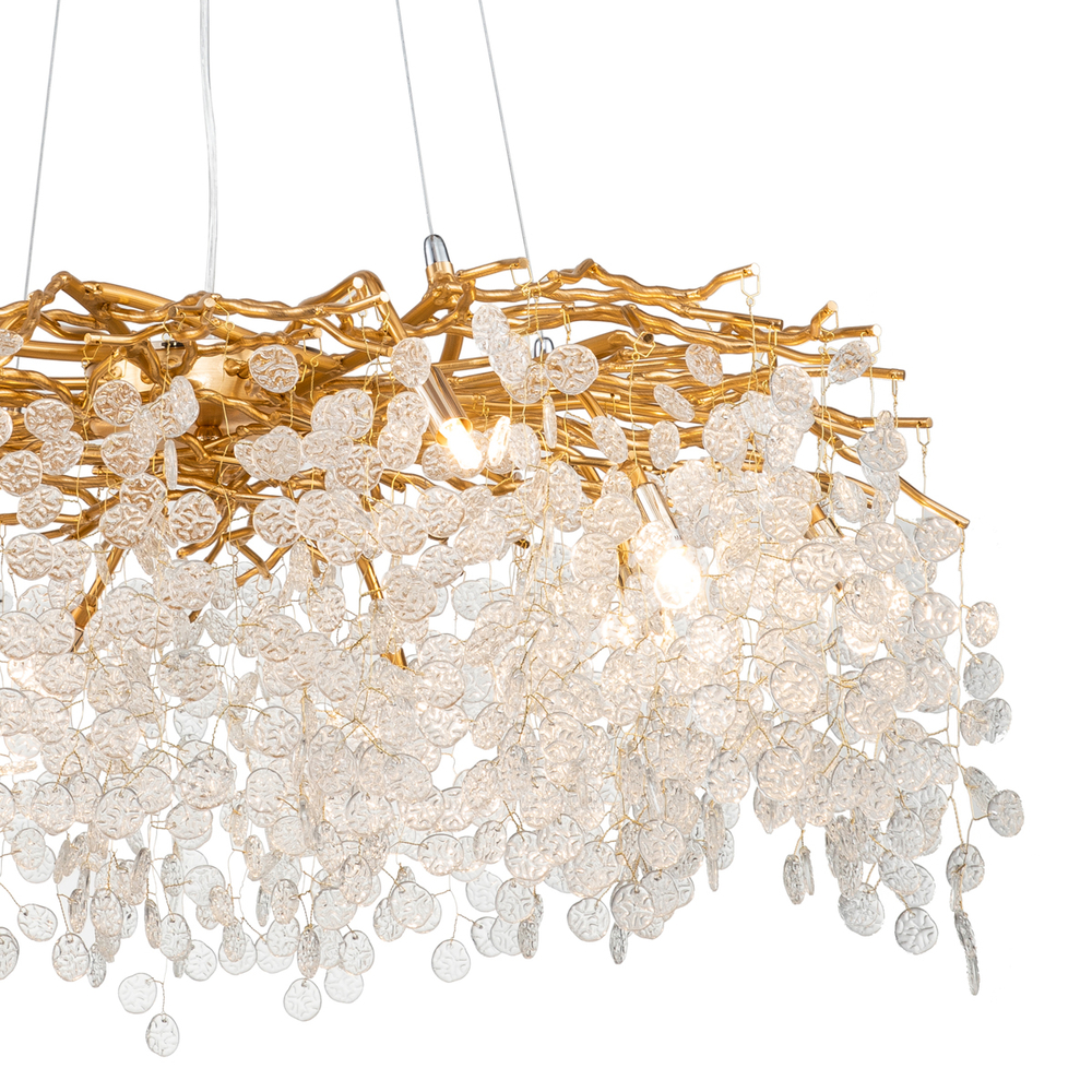 Люстра FTB006R-100 brass/clear