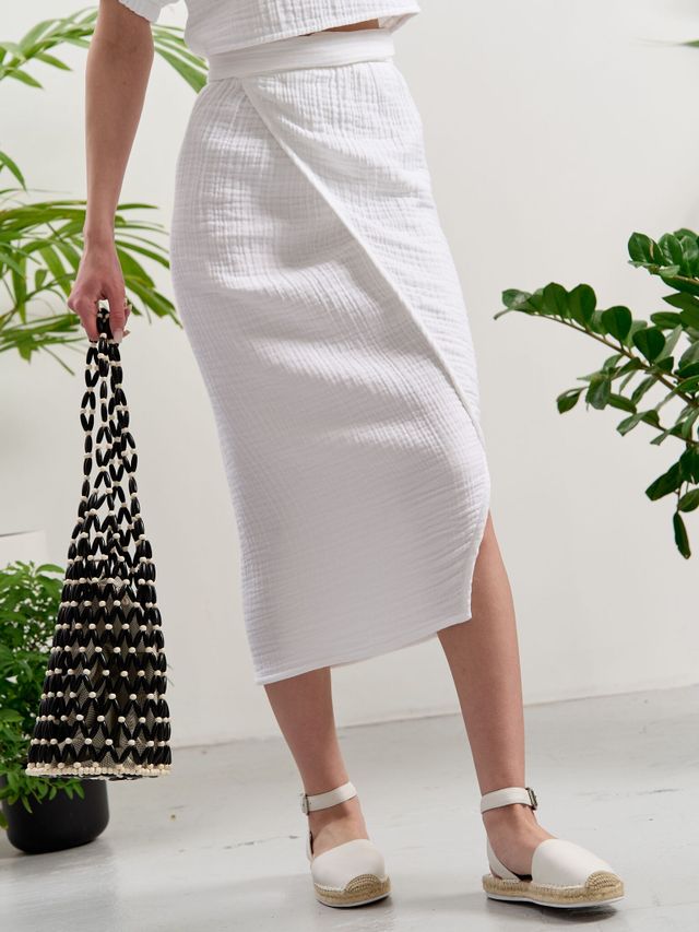 Юбка из муслина Белый