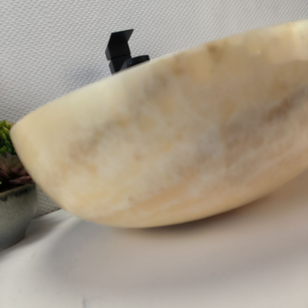 Раковина из оникса Bowl Yellow TinLip BO-63001 40*40*15 40