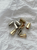 Наконечник металлический серебристый