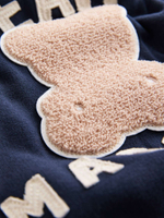 Толстовка с капюшоном и легинсы в комплекте для девочки Next E54-930, Темно-синий, Бежевый