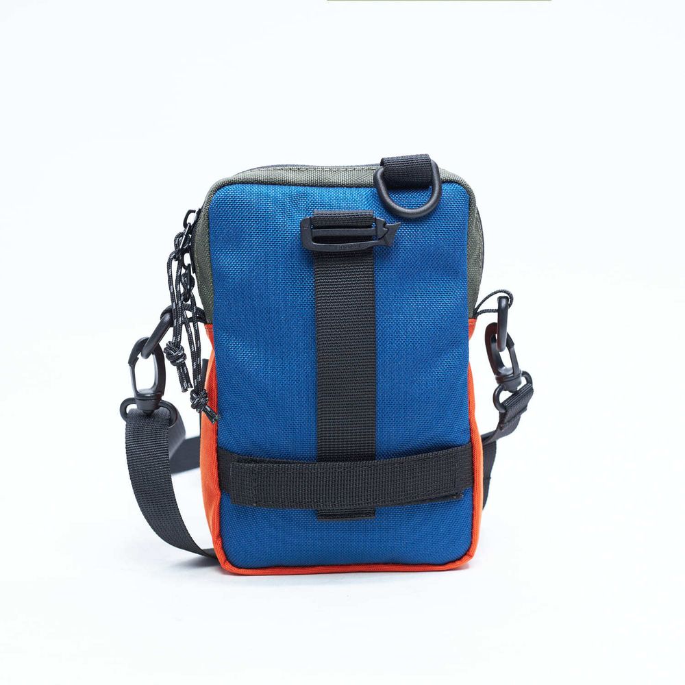 Сумка Gosha Orekhov GO Minipouch темно-синяя / хаки / оранжевая