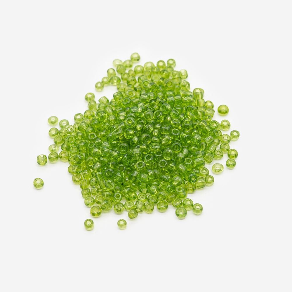 Бисер крафтовый, 3мм, прозрачный, оттенок №187 "Spring Grass"