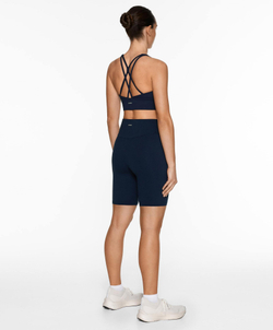 OYSHO Легинсы-велосипедки Comfortlux с высокой посадкой длиной 20 см, темно-синий