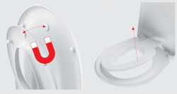 Cиденье A603 для унитаза со съемным детским вкладышем