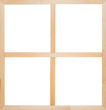 Глухой подрамник 90x95 см. (с крестовиной) сеч. 40х18 мм. (3 штуки)