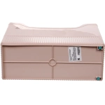 Лоток для хранения на двух колесиках «АТЛАНТА», цвет пудрово-бежевый, 34*14*25,5см (лейбл Селфи)